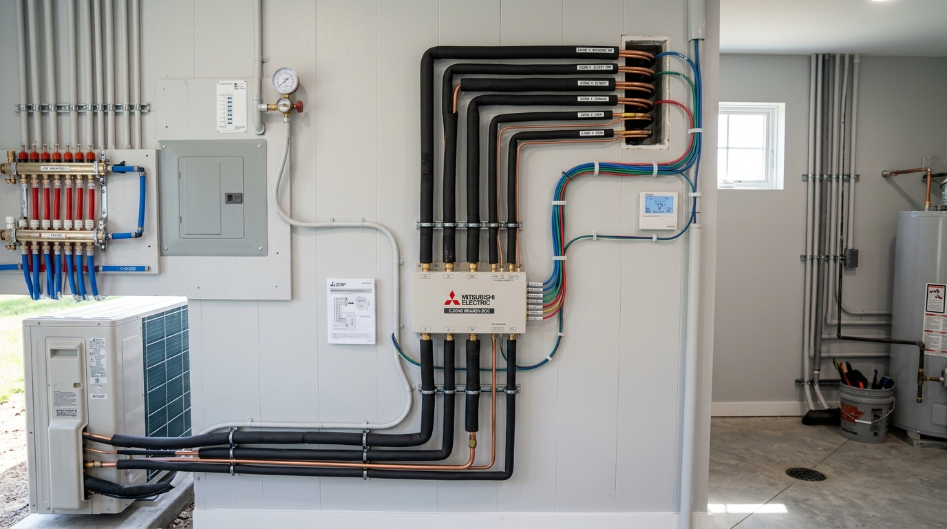 Mitsubishi Heat Pump Installation — Multi-Zone System Configuration