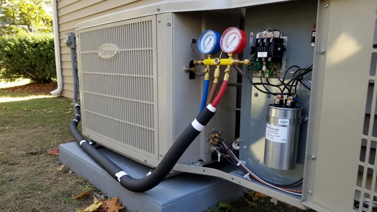Carrier Heat Pump Repair — Refrigerant and Electrical Repairs