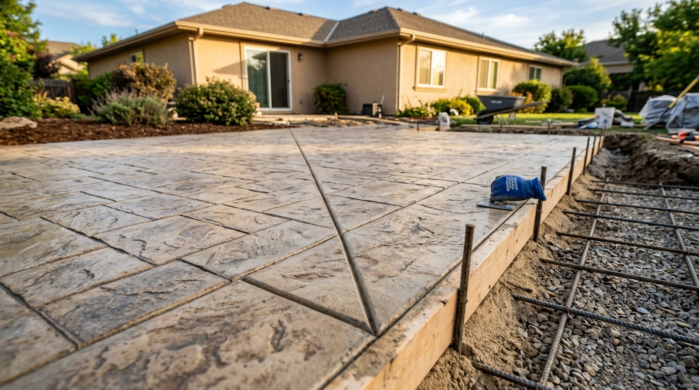Stamped Concrete — Ridgeline Western Construction