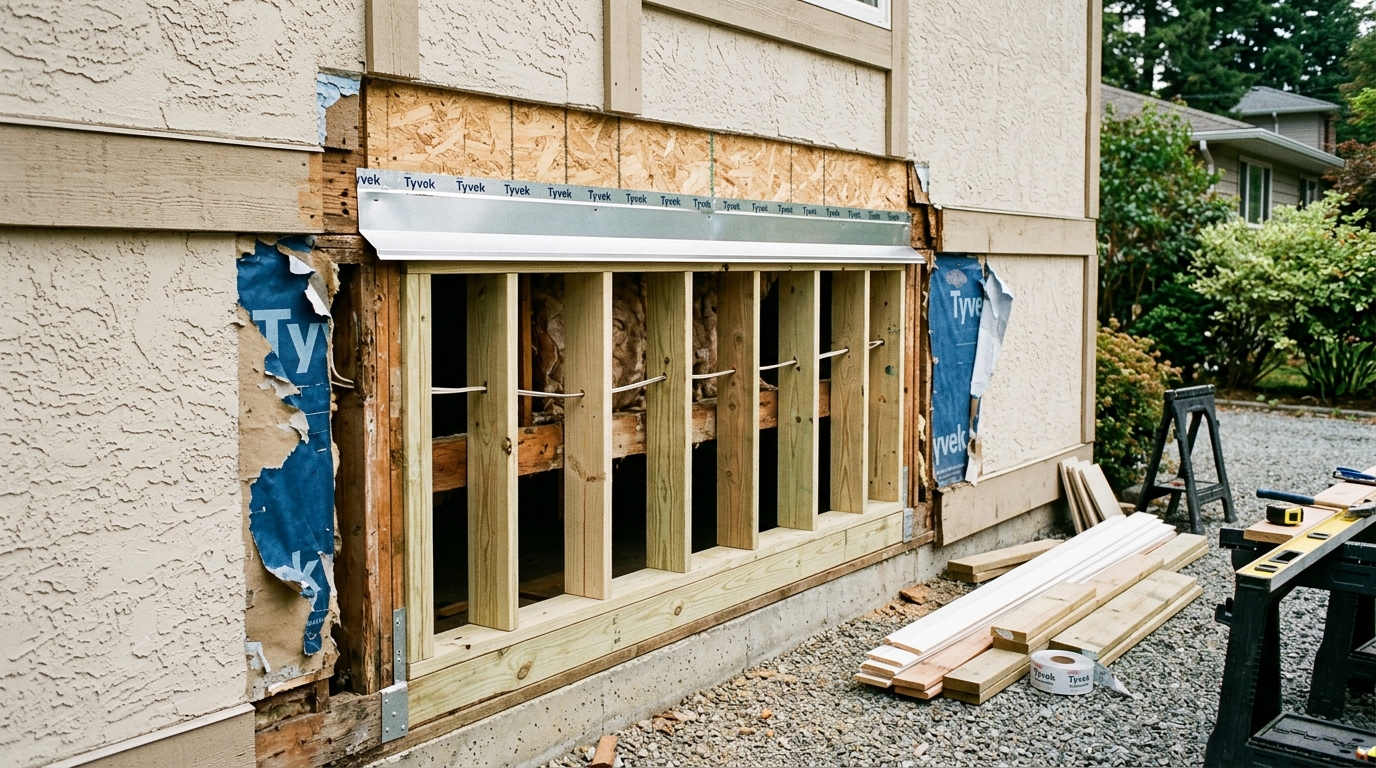 Dry Rot Repair — Structural Carpentry With Upgraded Protection