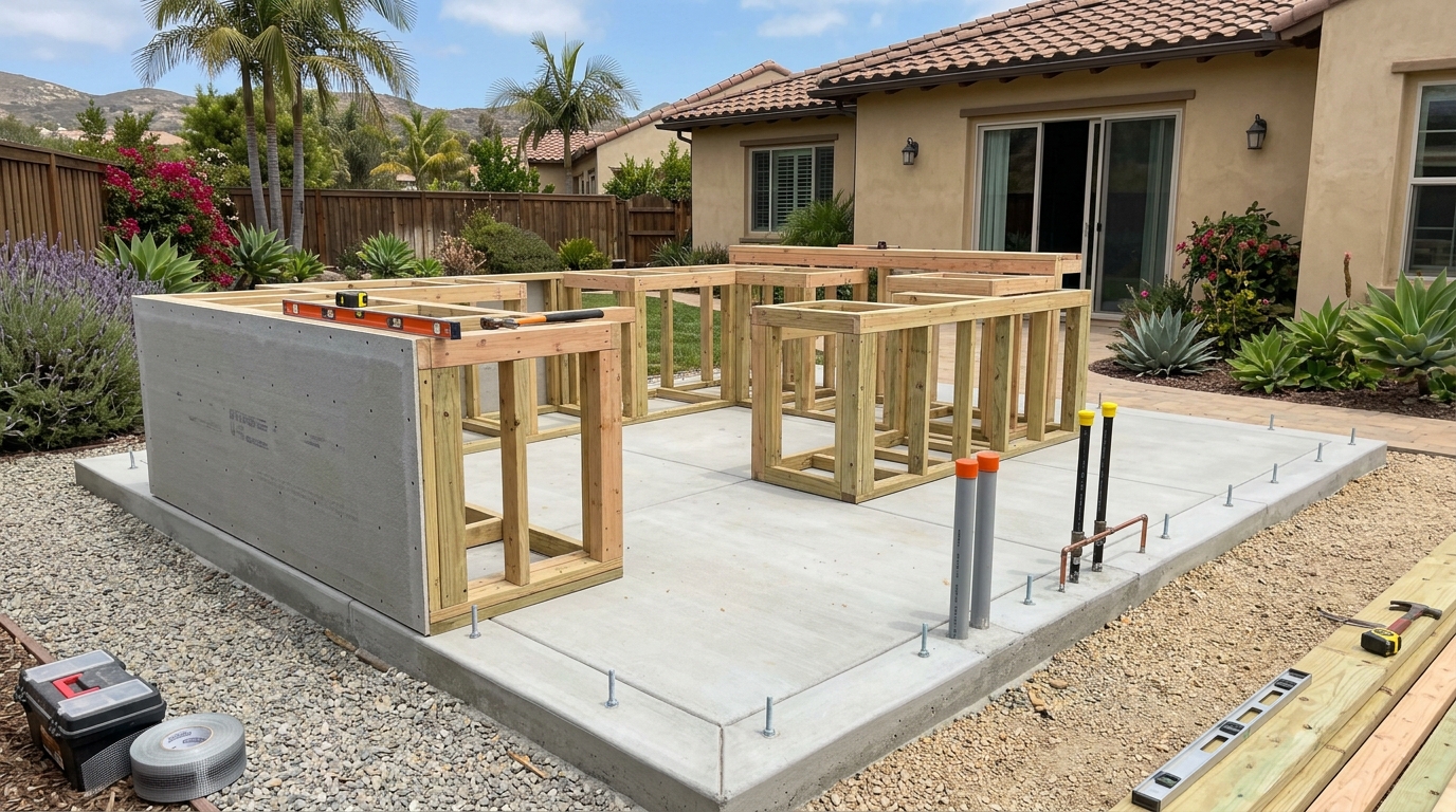 Outdoor Kitchen Construction — One Contractor from Groundwork to Sign-Off