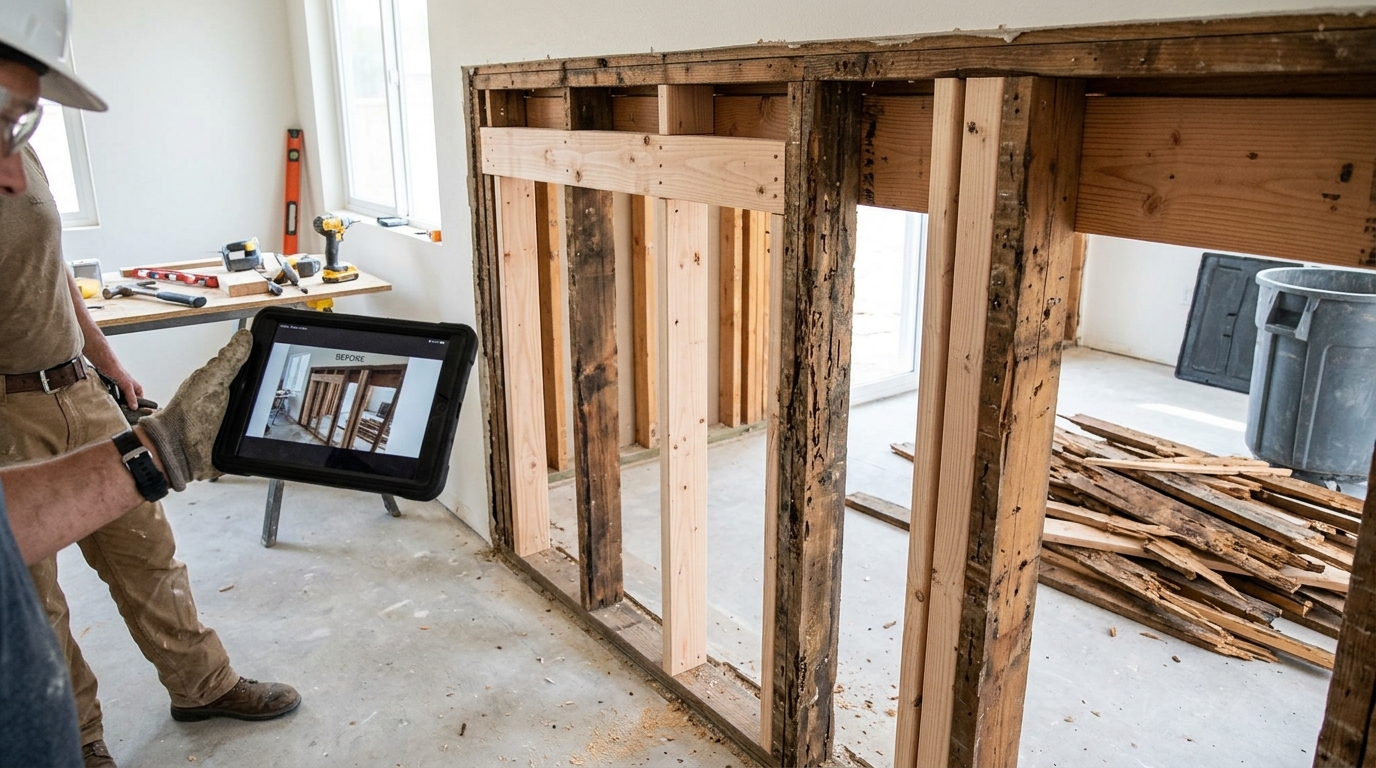 Termite Damage Repair — Permit, Inspection, and Completion Record
