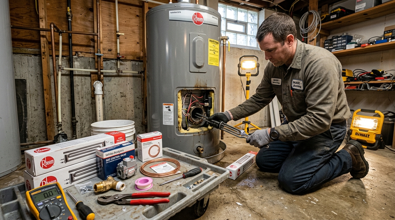 Water Heater Repair — Common Components Stocked for Titusville