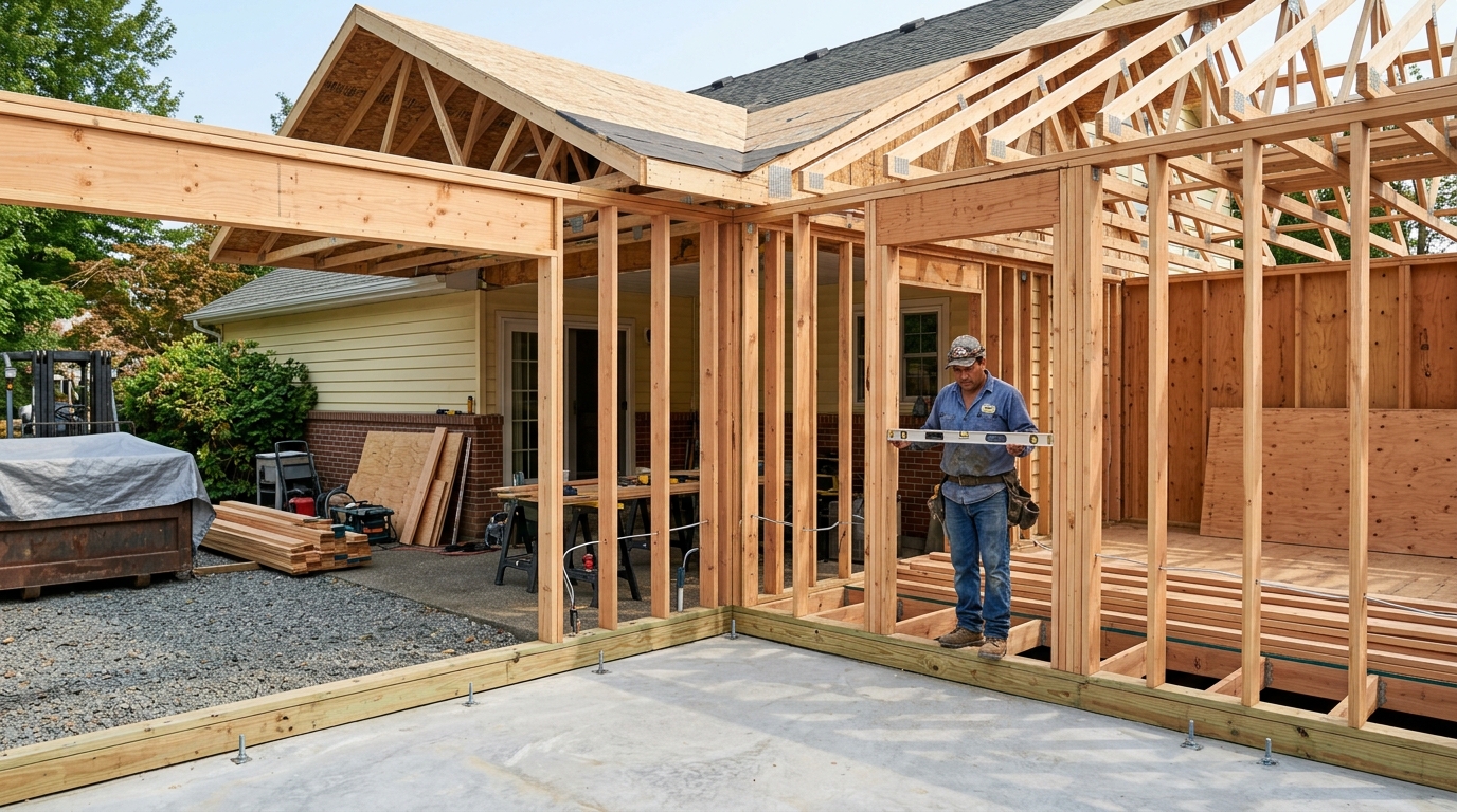 Family Room Addition — All-Phase Project Management On Site