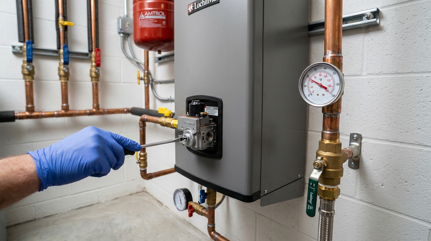 Lochinvar Water Heater Installation — Full Startup and System Testing