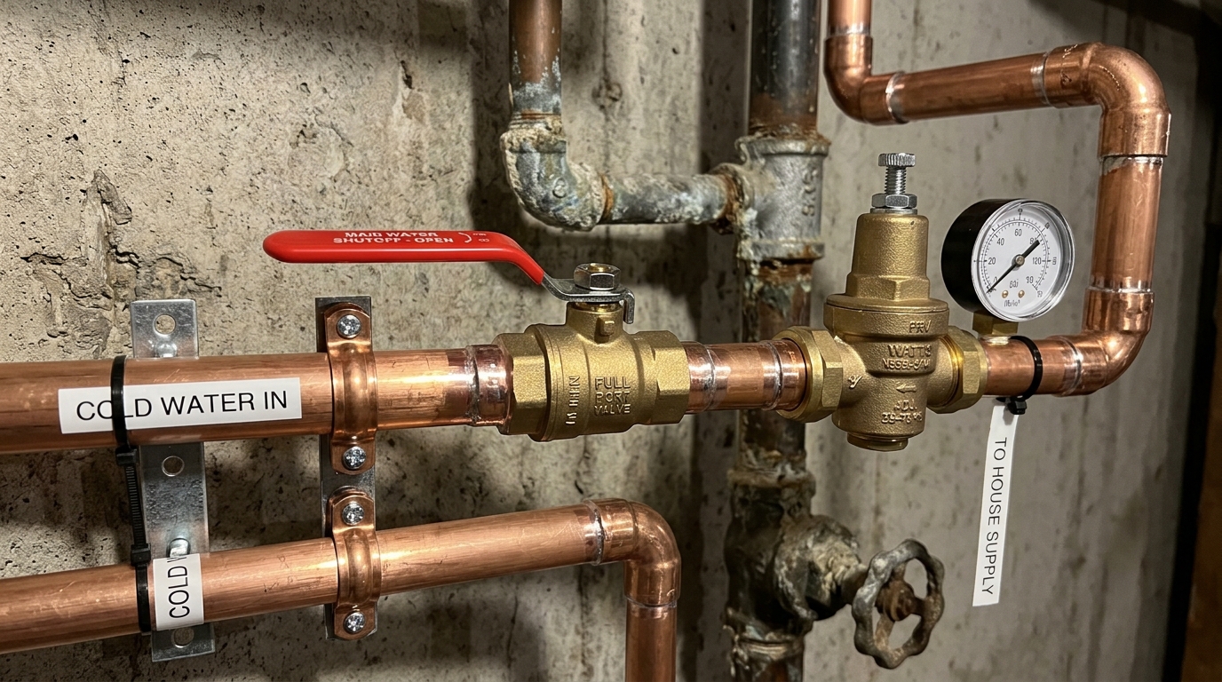 Pipe Replacement — Adding Shutoffs And Code Upgrades