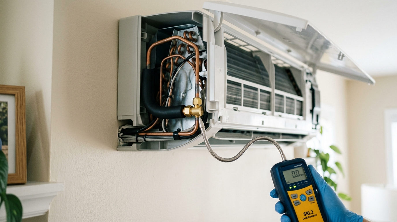 Mini-Split Repair — Refrigerant Leak Detection and Repair