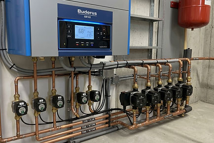 Buderus Boiler Installation — Control Setup and Zone Operation