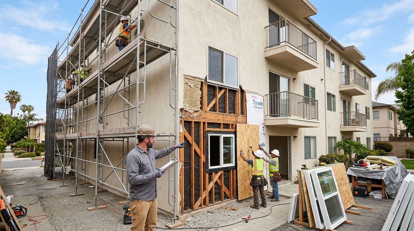 Apartment Building Repairs — All Trades Managed Together