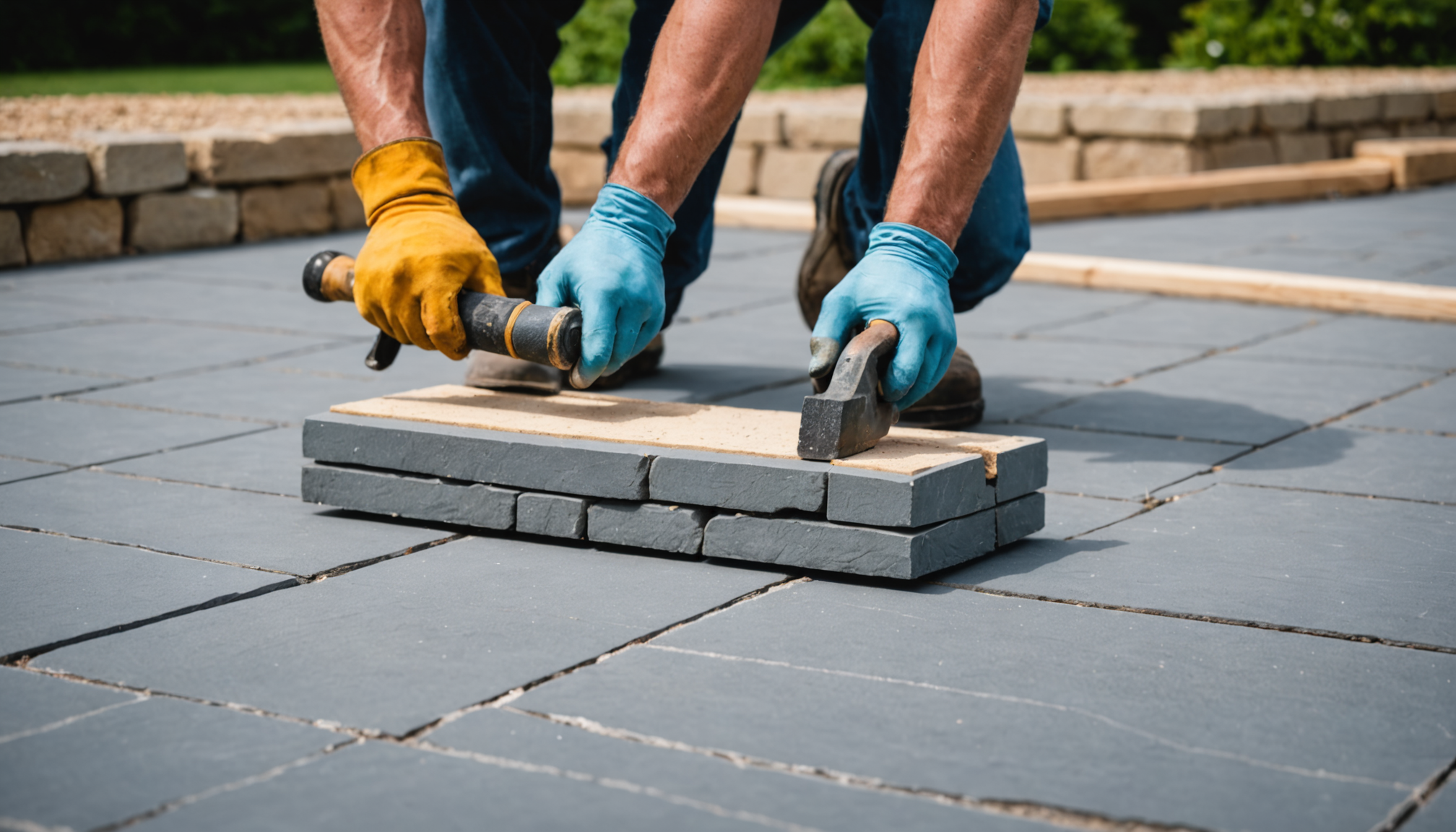 Commercial Bluestone Patio Installation - Drainage That Protects the Patio Surface in Union Vale, Dutchess County