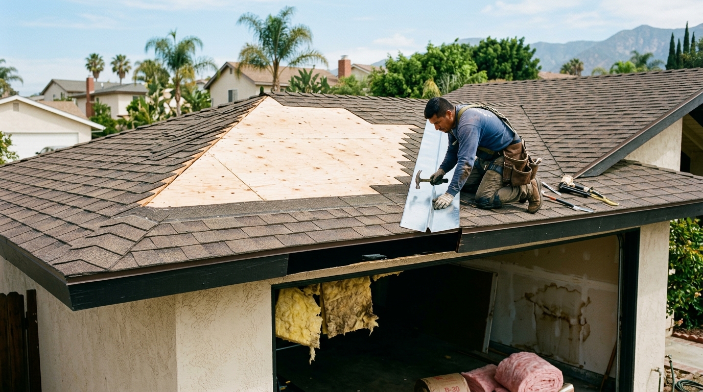 Roof Leak Repair — Integrated Surface, Structure, and Interior Repair