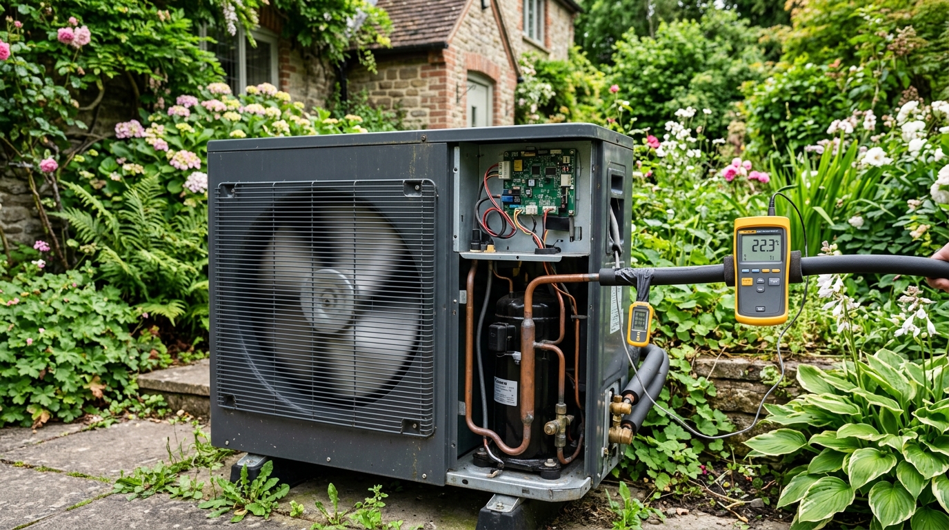 Daikin Heat Pump Maintenance — Full Heating and Cooling Mode Testing
