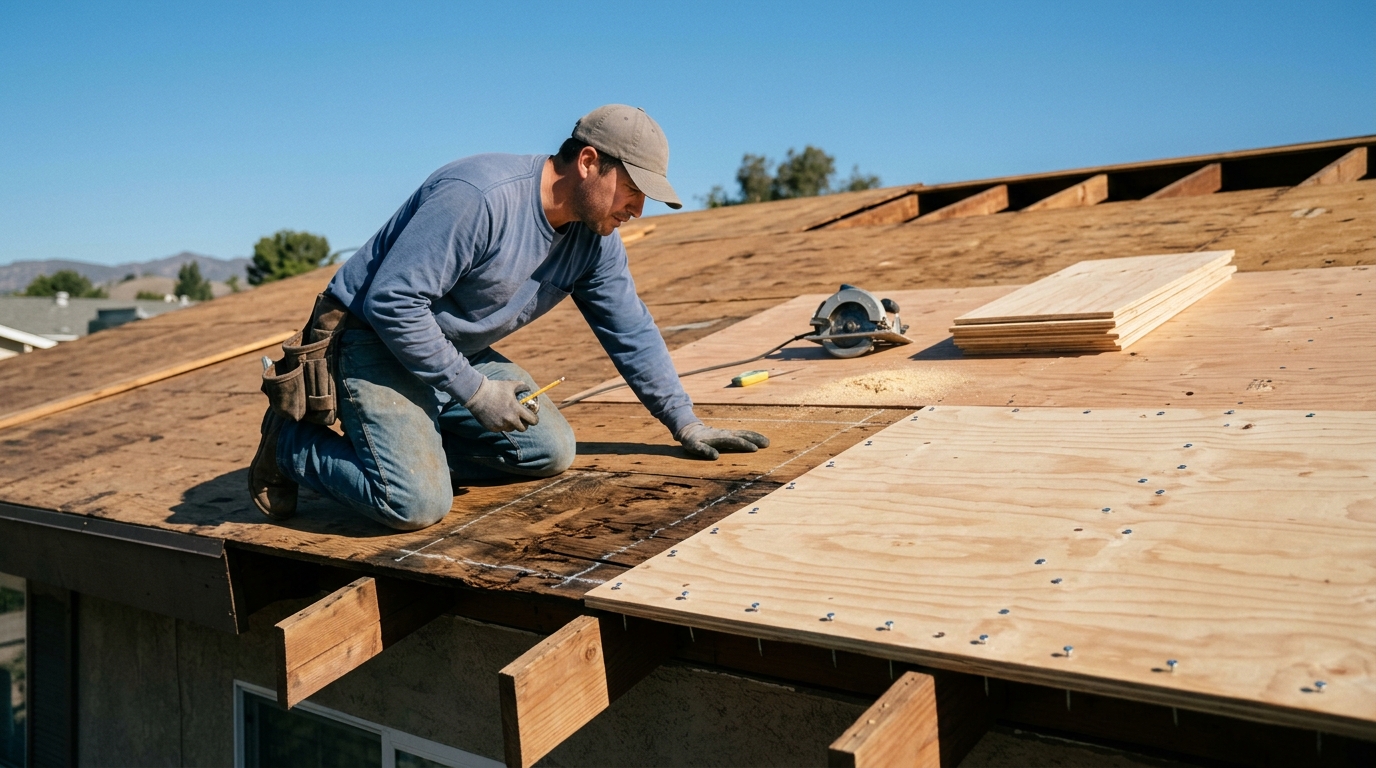 Roof Replacement — Framing and Deck Review After Tear-Off