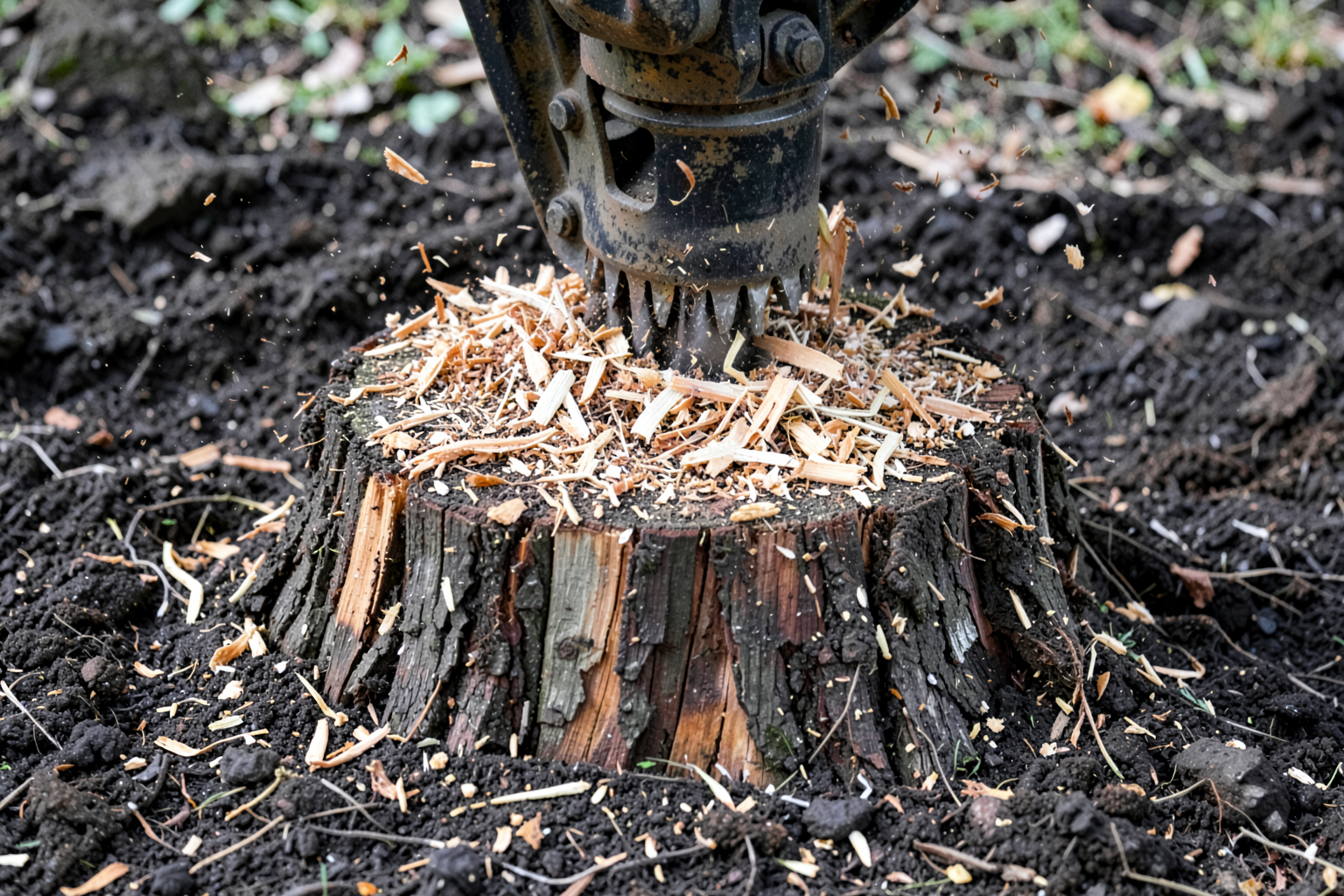 Stump Grinding — Track Loader Stump Grinder for Efficient, Below-Grade Removal