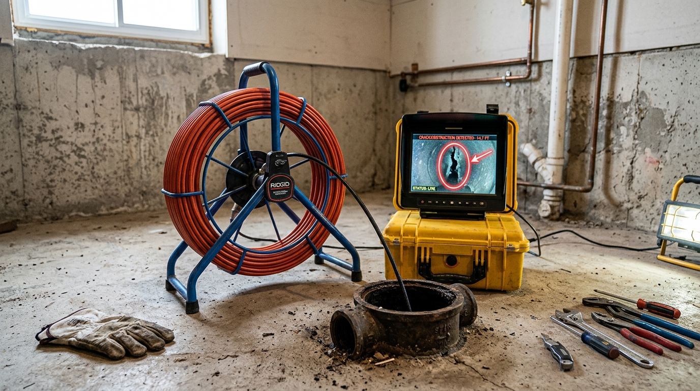Sewer Line Repair — Camera-Confirmed Sewer Line Targeting
