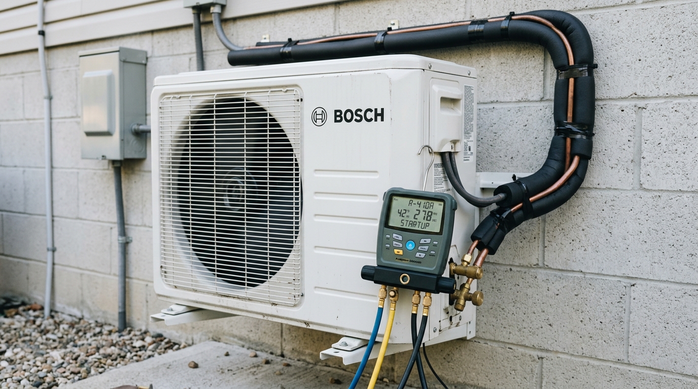 Bosch Mini-Split Installation — Full Startup and Commissioning