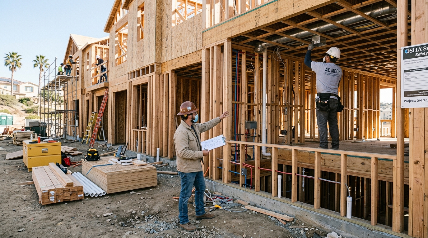 Townhome Construction — Owner-Managed Framing and Assemblies