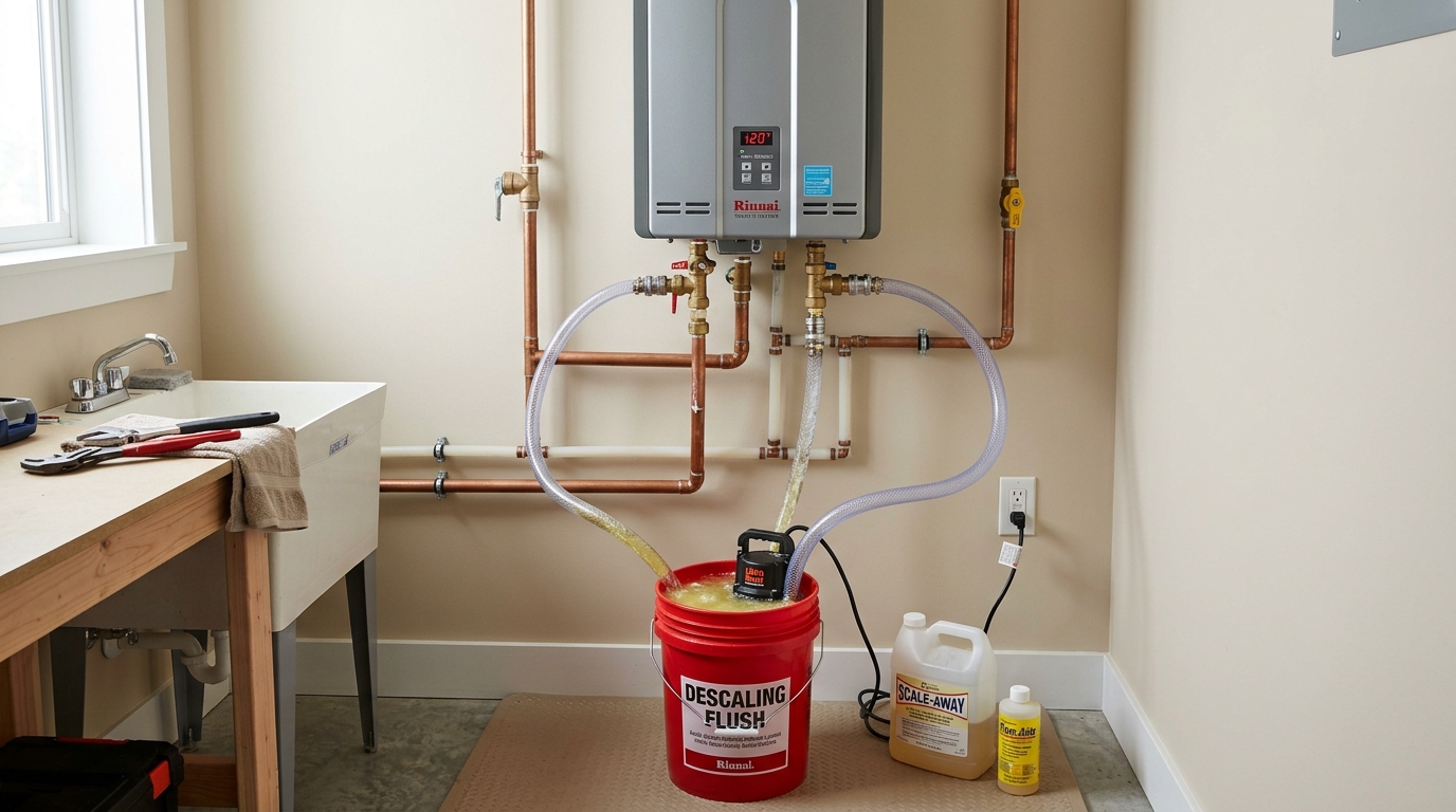 Rinnai Tankless Water Heater Repair — Full Descaling and System Cleaning