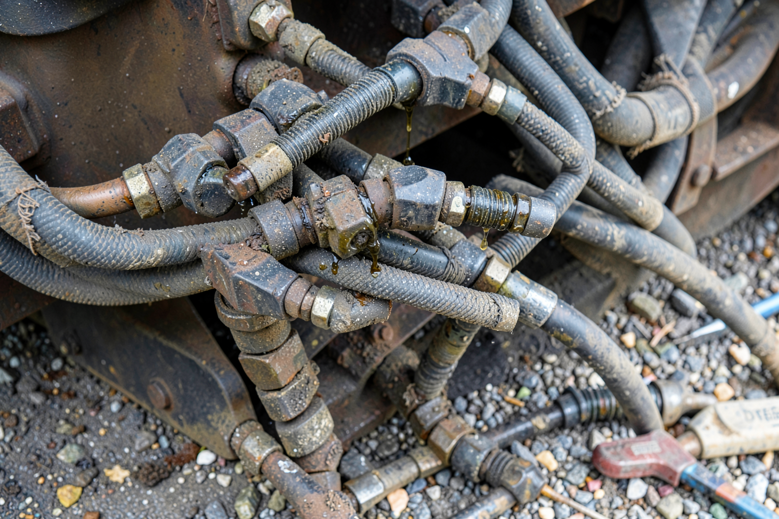 Paving Equipment Hydraulic Repair — Onsite Hydraulic Hose Fabrication and Replacement