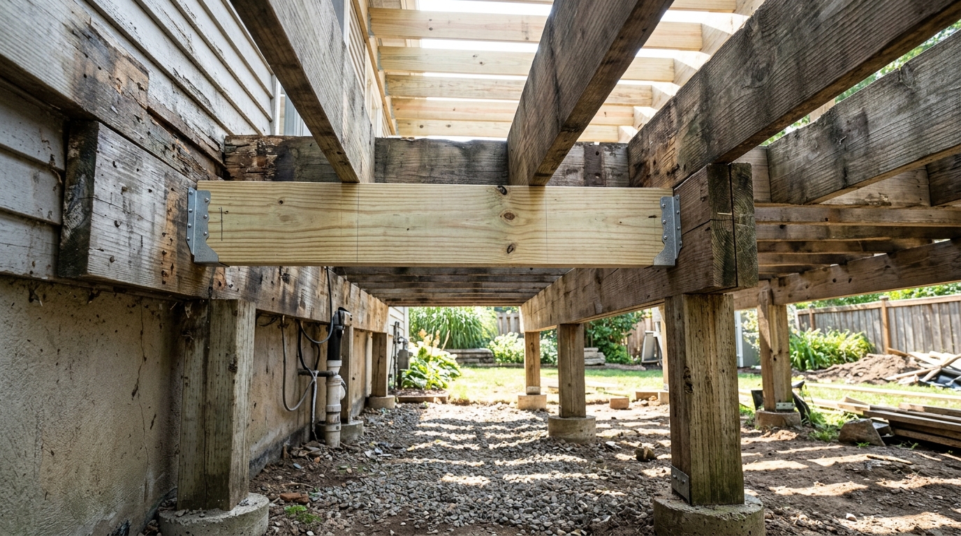 Deck Repair — Foundational Framing Correction
