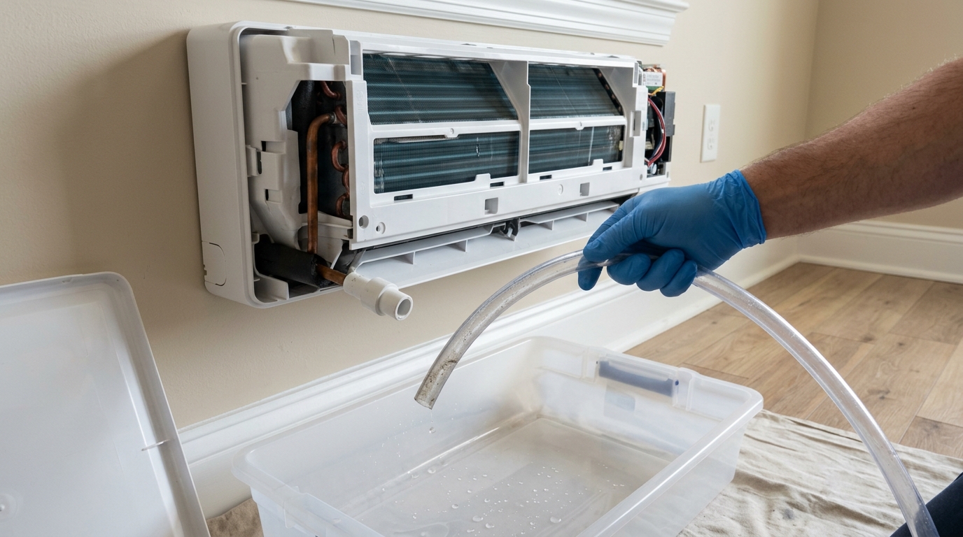 Lennox Mini-Split Maintenance — Condensate and Drain Inspection