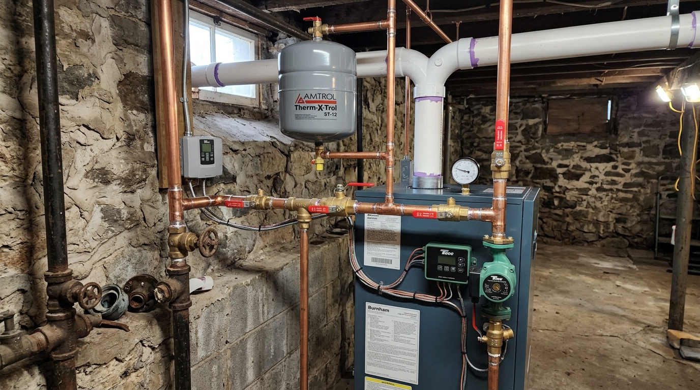 Boiler Replacement — Upgraded Shutoffs and Code Venting for Ulster County