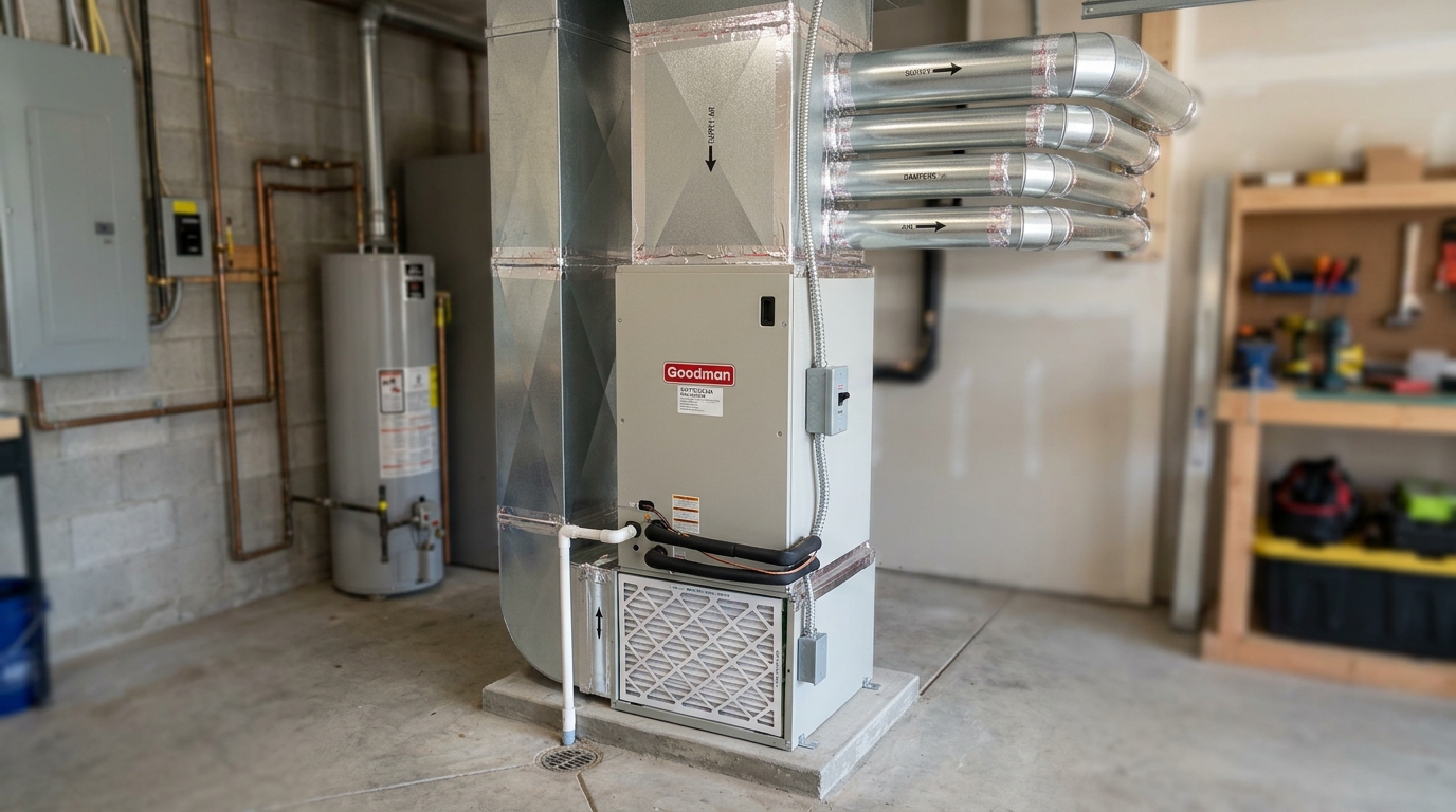 Goodman Heat Pump Installation — Matched Equipment and Duct Integration