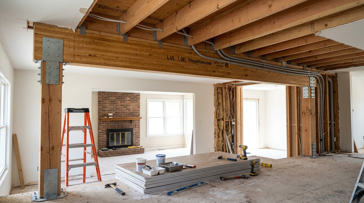 Load-Bearing Wall Removal — One Contract from Demo to Finish