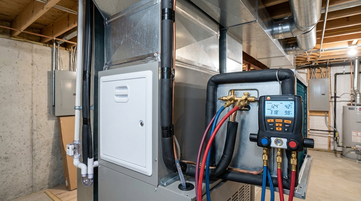Comfortmaker Heat Pump Installation — Full Startup and System Commissioning