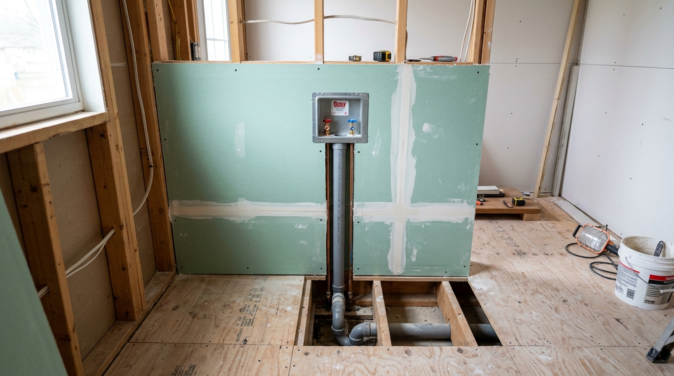 Laundry Room Renovation — Moisture-Resistant Materials Near Fixtures