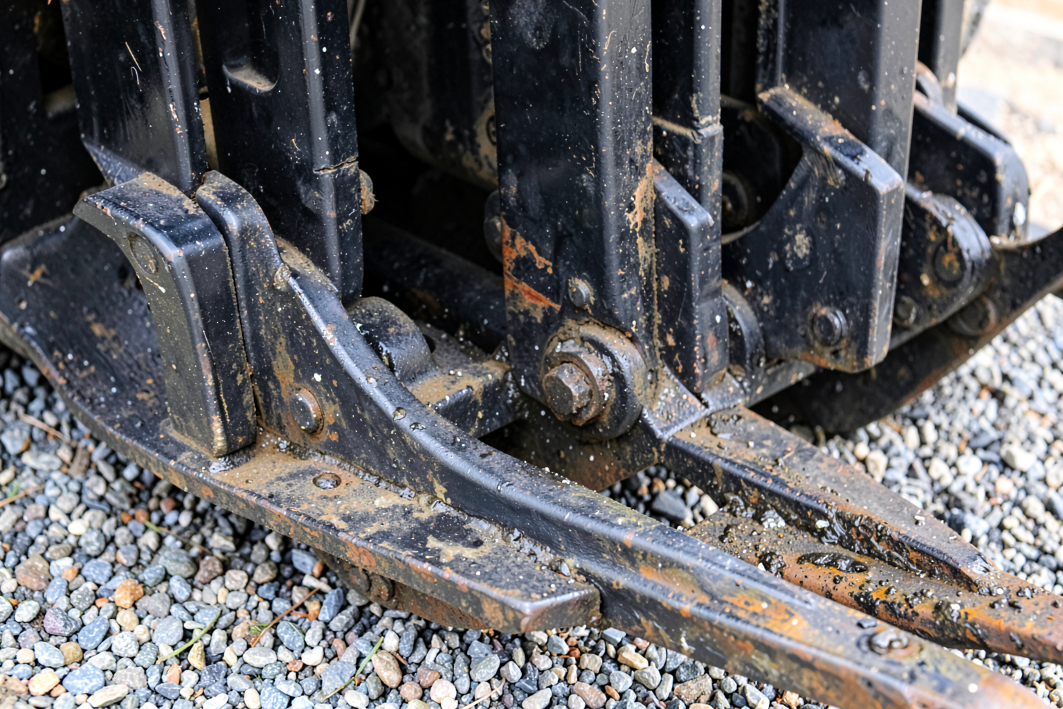 Forklift Mast Rebuild — Full Cylinder, Roller, and Chain Replacement Onsite