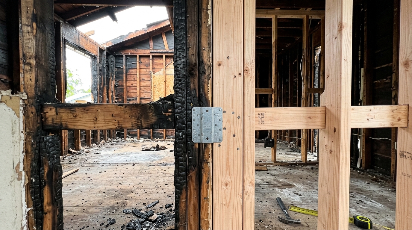 Fire Damage Rebuild — Framing-Driven Structural Assessment