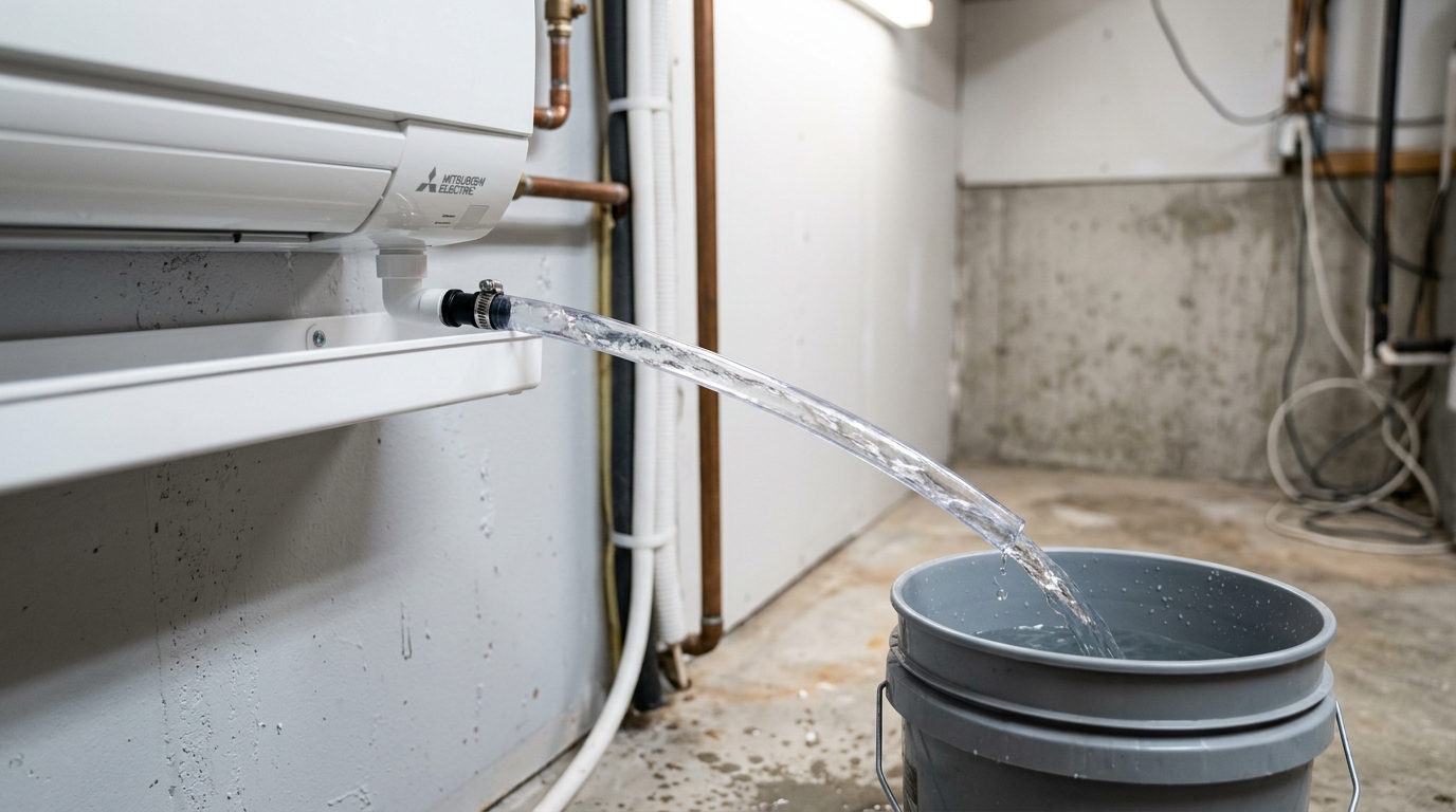 Midea Mini-Split Maintenance — Drain Line and Leak Prevention