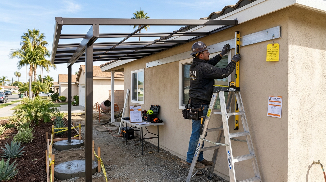 Awning Installation — Integrated Subtrade Sequencing