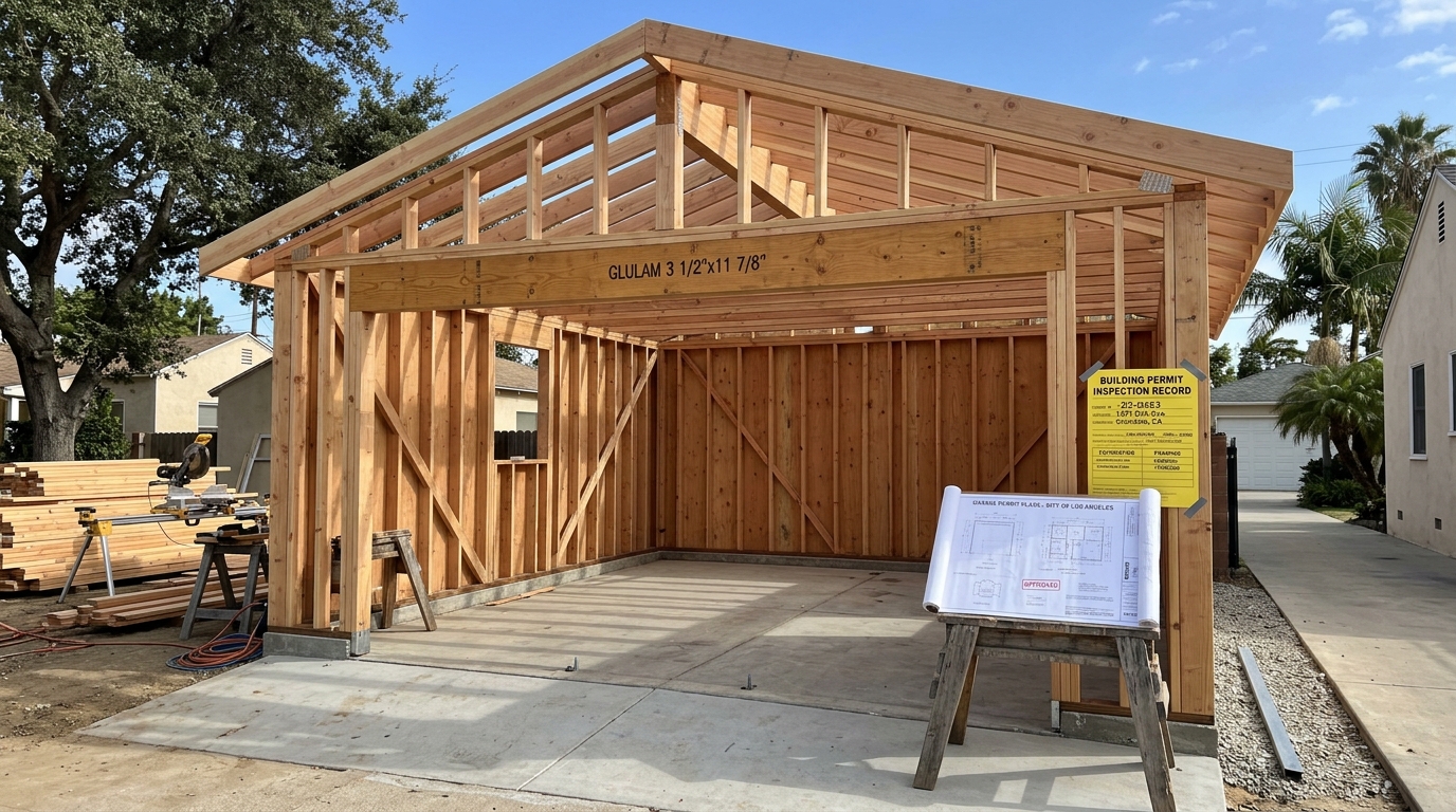 Detached Garage Construction — Coordinated Scheduling and Trade Oversight
