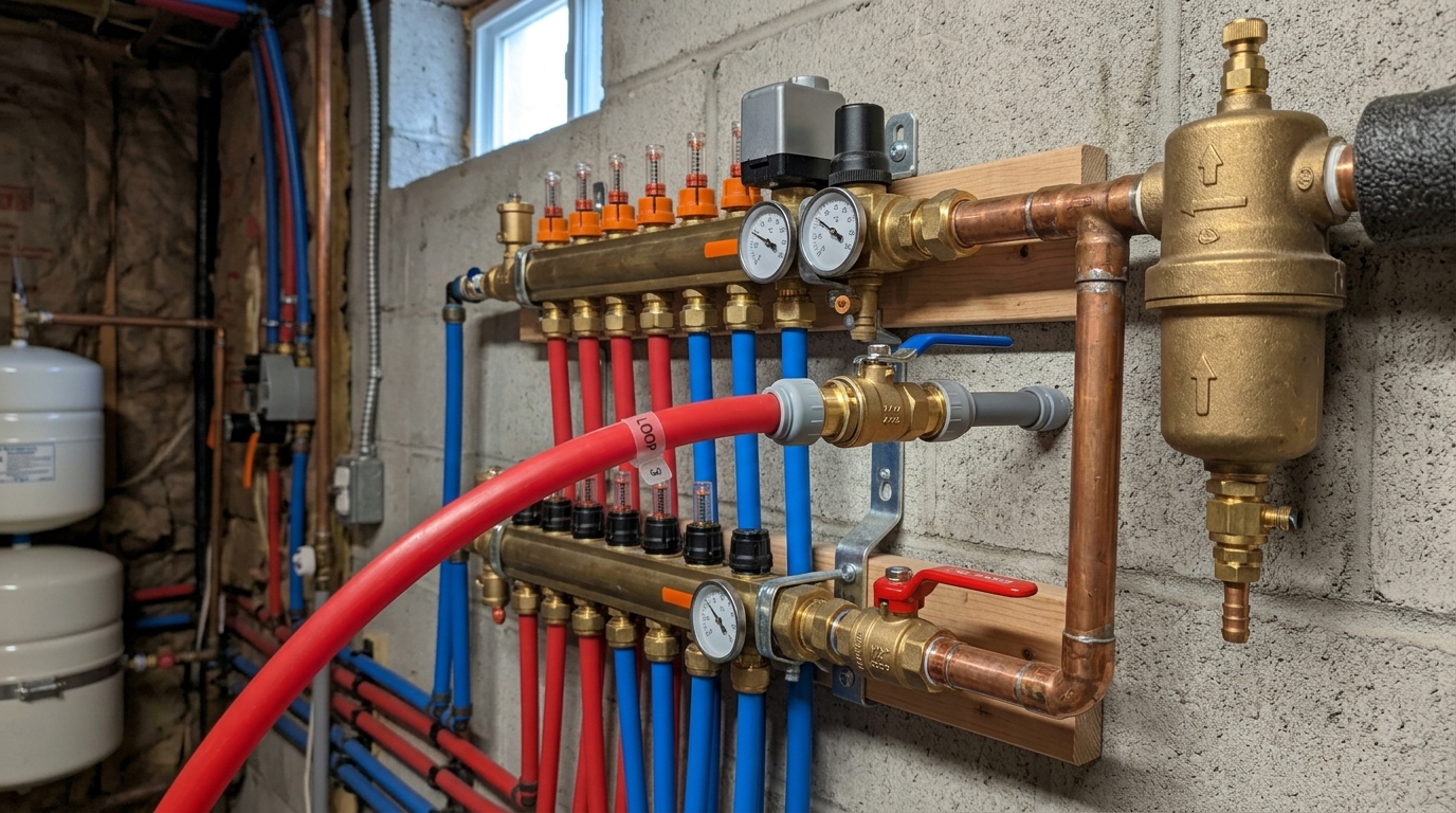 Viega Radiant Floor Heating Repair — Targeted Leak and Component Repair