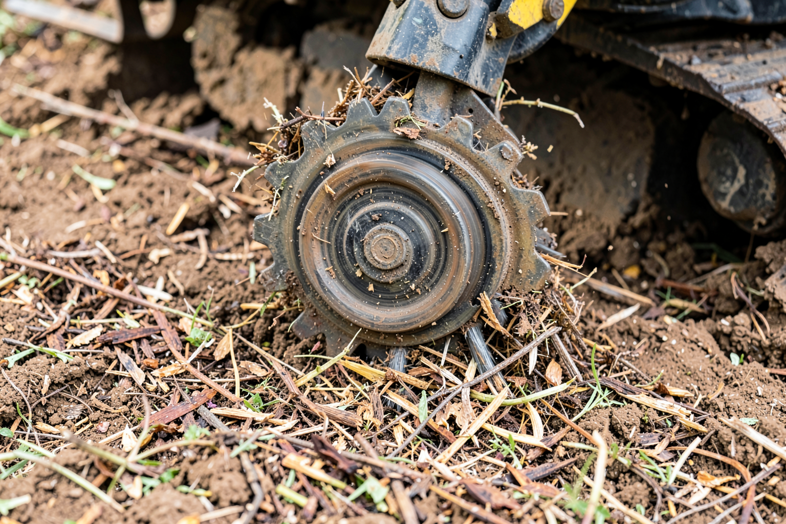 Brush Clearing & Brush Hogging — Mulching Dense Brush and Saplings with High-Torque Rotary Attachments