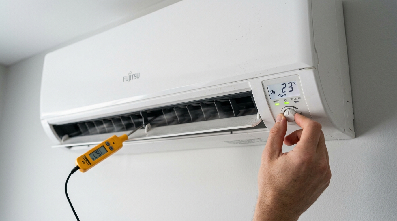 Fujitsu Heat Pump Maintenance — Performance Testing and Adjustments