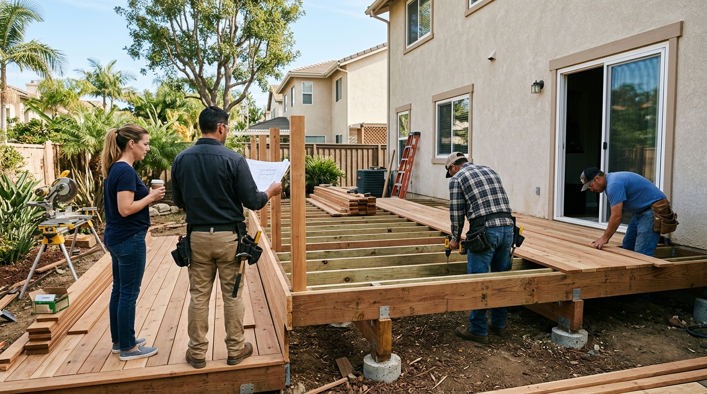 Deck Building — Coordinated Project Schedule