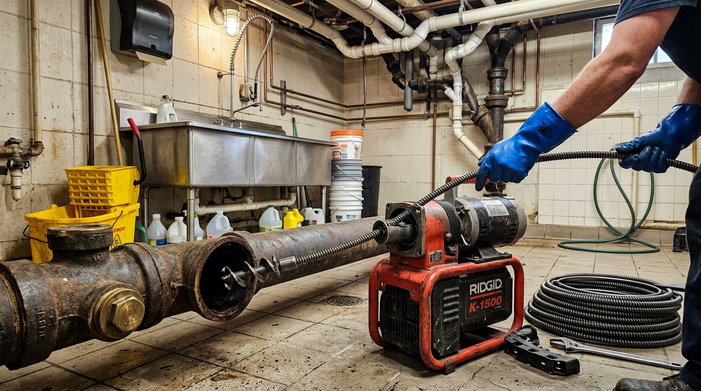 Commercial Drain Clearing — Powerful Machines for Business Drain Issues