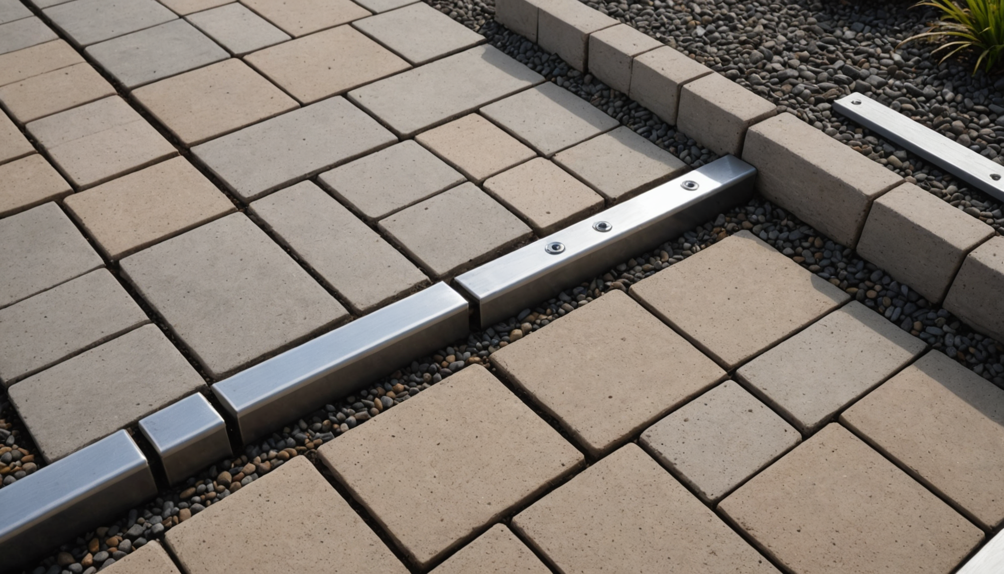 Commercial Driveway & Walkway Installation - Drainage Designed Into the Layout