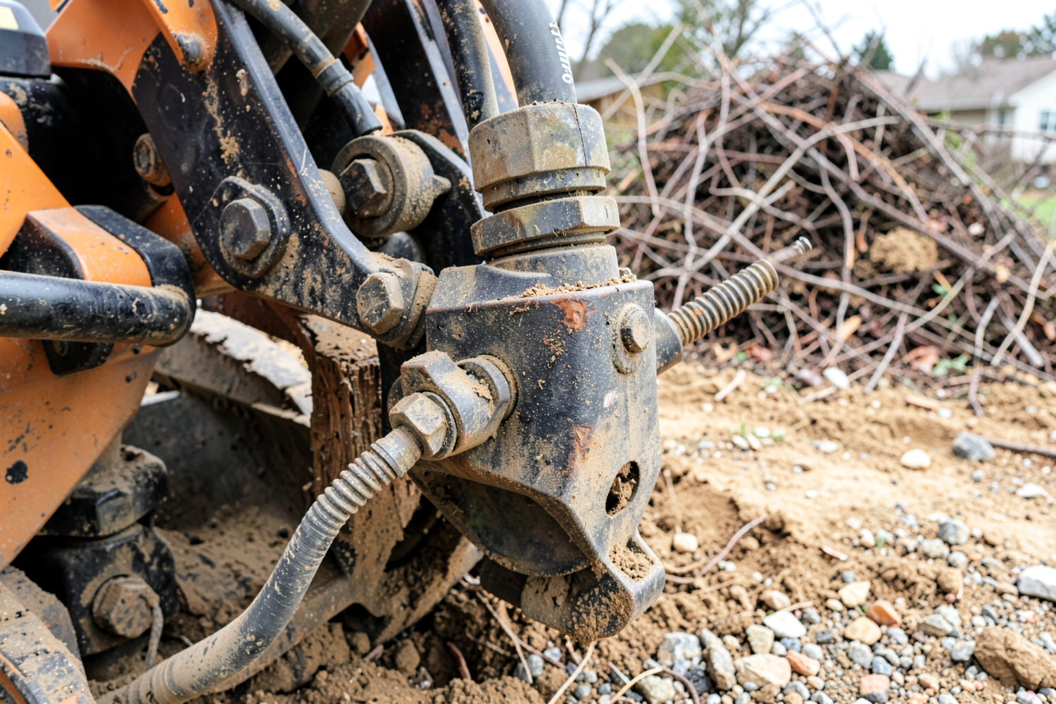 Stump Grinding — Integrated Cleanup, Grading, and Mulch Distribution Available