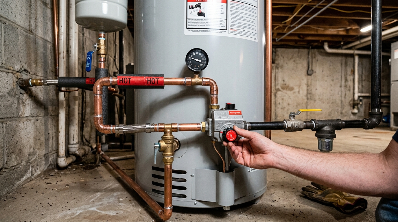 Midea Water Heater Installation — Full Startup and Performance Testing