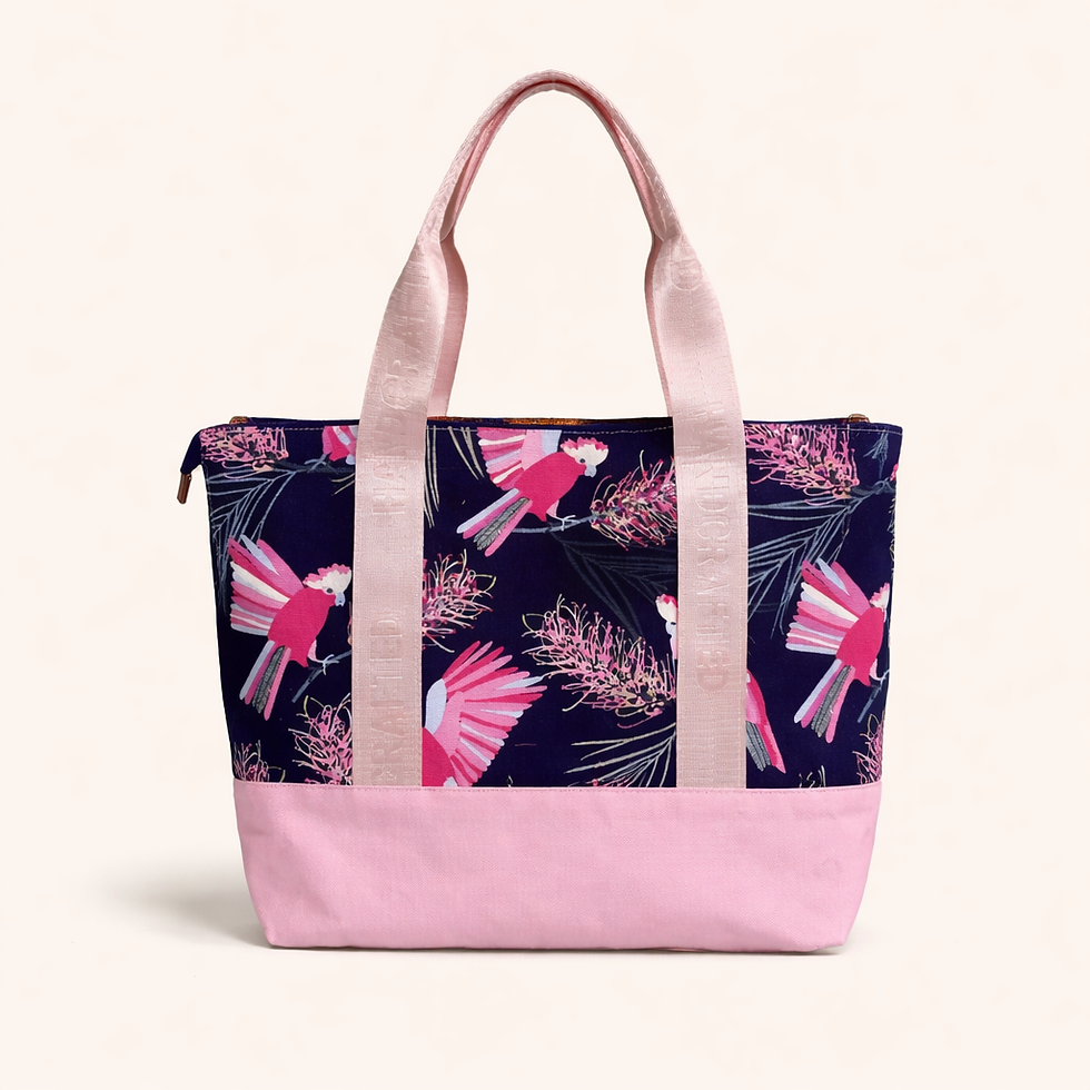 Thumbnail: Midnight Galah Tote Back View