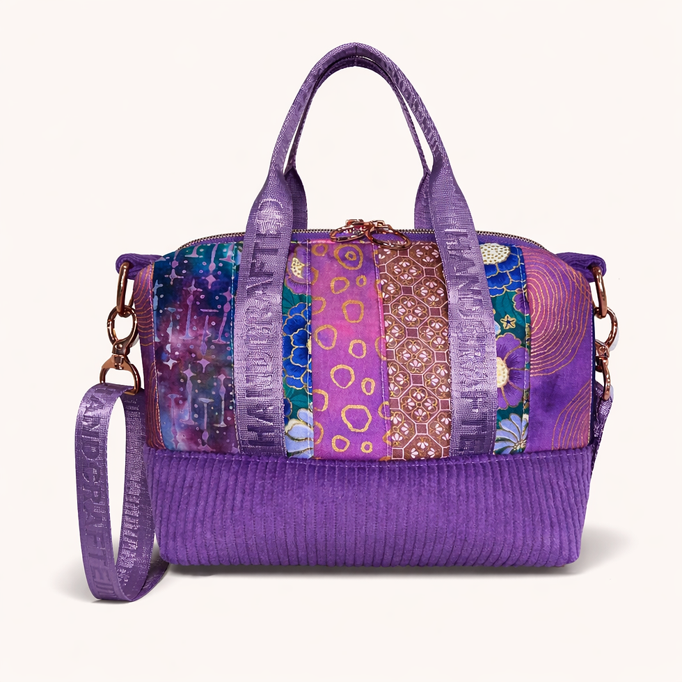 Thumbnail: Jacaranda Petal Mini Tote Back View