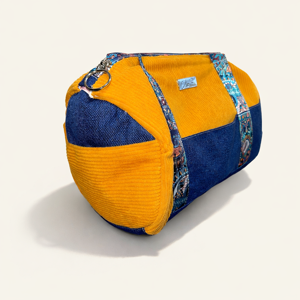 Thumbnail: Boho Baby Duffle Bag Side View