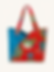 Tulip Tote in Crimson Tide Front View
