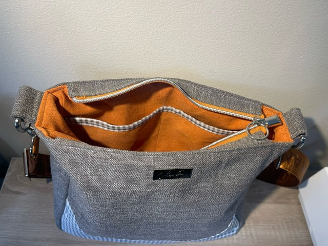 Inside bag.