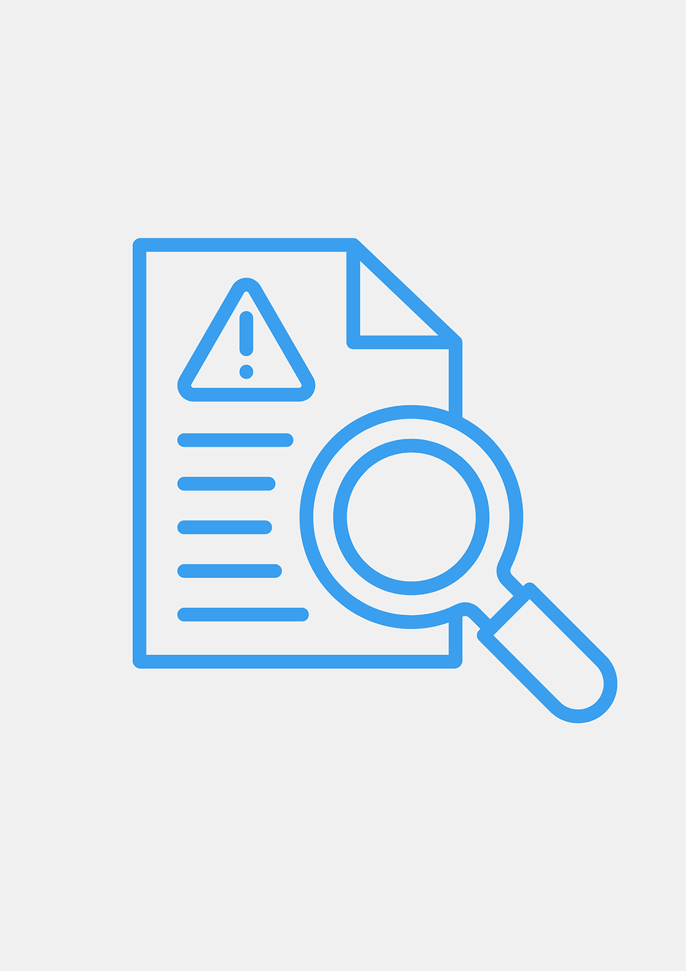 "Circular blue icon showing a document with circular arrows around it, symbolizing ongoing insurance follow-ups and payment tracking."