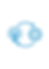 "Circular blue icon featuring a lightbulb surrounded by gears, representing detailed reports with insights into recurring coverage issues and proactive prevention strategies."